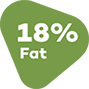 18% fat.