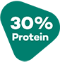 30% protein.