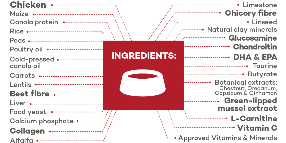 Lokuno Vet Joint Care Ingredients